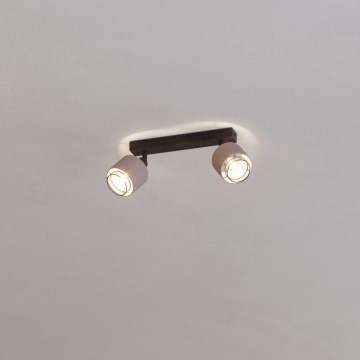 Eglo - Wandleuchte 2xE14/40W/230V schwarz/beige