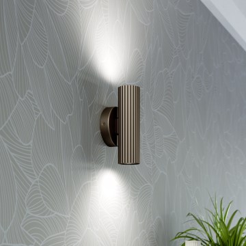 Eglo - Wandleuchte 2xGU10/5W/230V braun