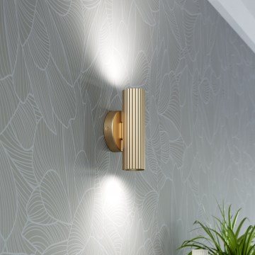 Eglo - Wandleuchte 2xGU10/5W/230V goldfarben