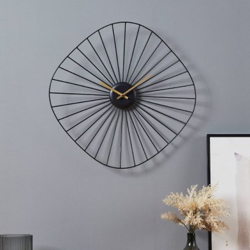 Eglo - Wanduhr 1xAA 50x50 cm schwarz