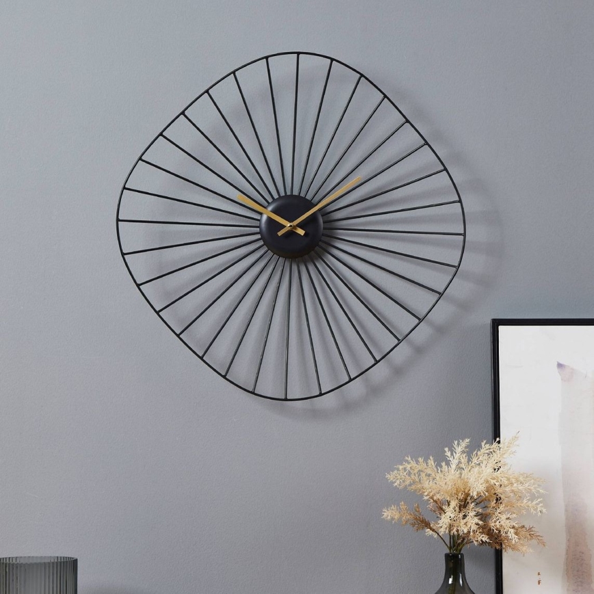 Eglo - Wanduhr 1xAA 50x50 cm schwarz