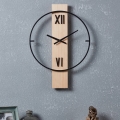 Eglo - Wanduhr 1xAA 56x40 cm Holz/Metall