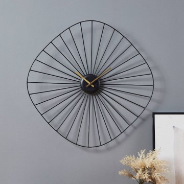 Eglo - Wanduhr 1xAA 60x60 cm schwarz