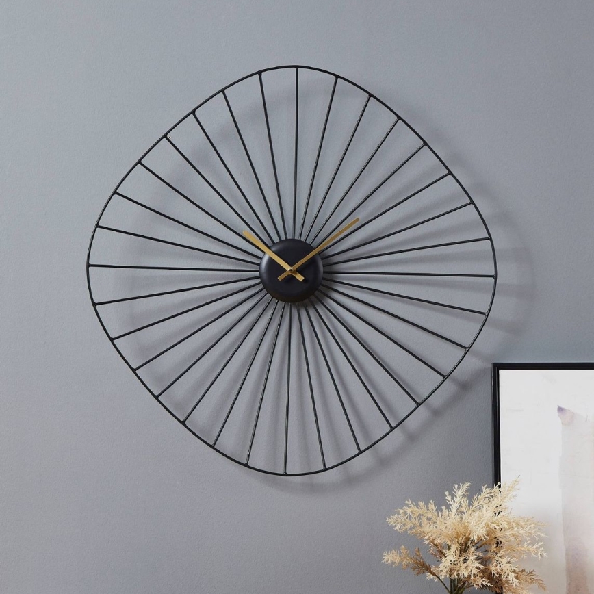 Eglo - Wanduhr 1xAA 60x60 cm schwarz
