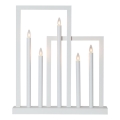 Eglo - Weihnachtskerzenhalter 5xE10/3W/230V weiß