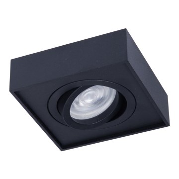 Einbau-Spotleuchte NUSA 1xGU5,3/MR16/50W/12V eckig schwarz