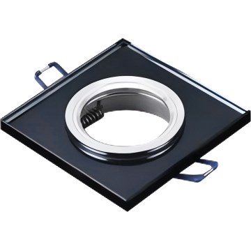 Einbauleuchte 1xGU10/MR16/10W/230V 9x9 cm schwarz