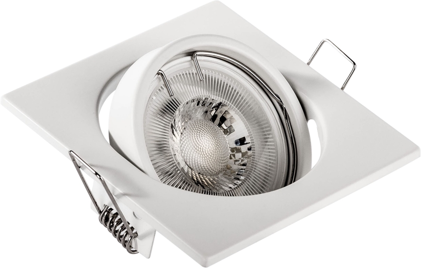 Einbauleuchte 1xGU10/MR16/10W/230V 9x9 cm weiß