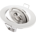 Einbauleuchte für 1x GU10/MR16, 10 W, 230 V, Ø 9 cm, weiß
