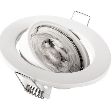 Einbauleuchte für 1x GU10/MR16, 10 W, 230 V, Ø 9 cm, weiß