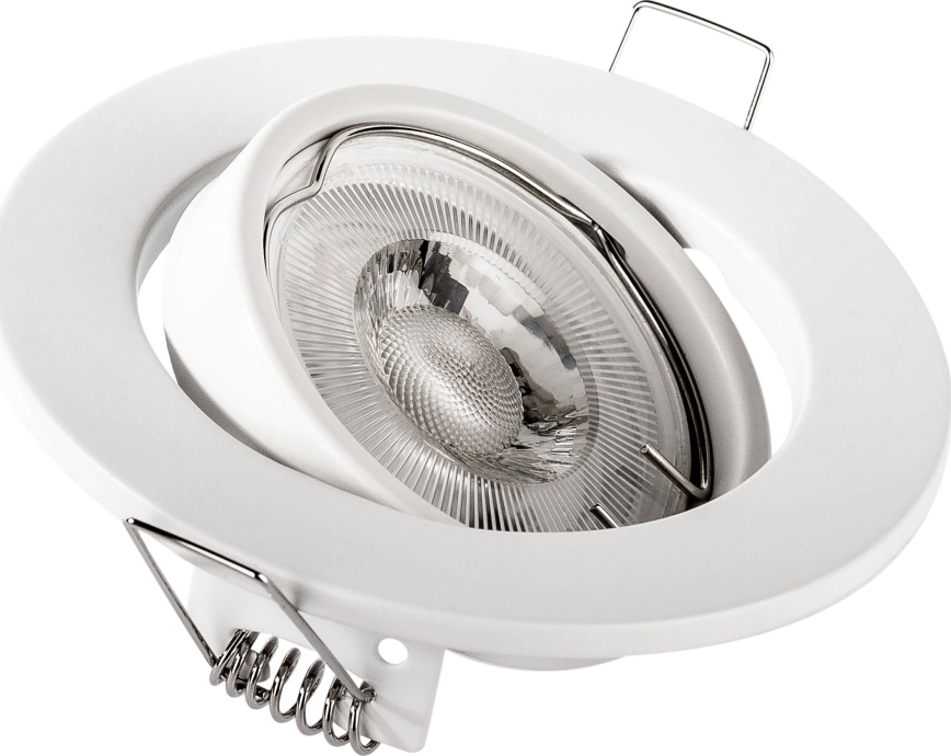 Einbauleuchte für 1x GU10/MR16, 10 W, 230 V, Ø 9 cm, weiß