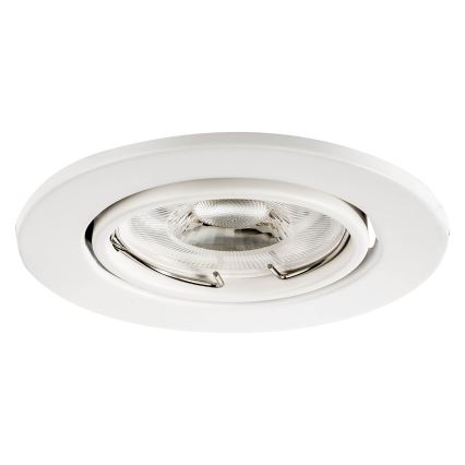 Einbauleuchte für 1x GU10/MR16, 10 W, 230 V, Ø 9 cm, weiß