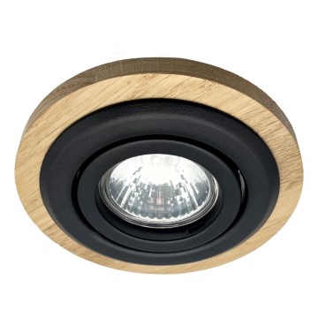 Einbauleuchte TOBBY 1xG9/20W/230V d 11,5 cm Eiche/schwarz