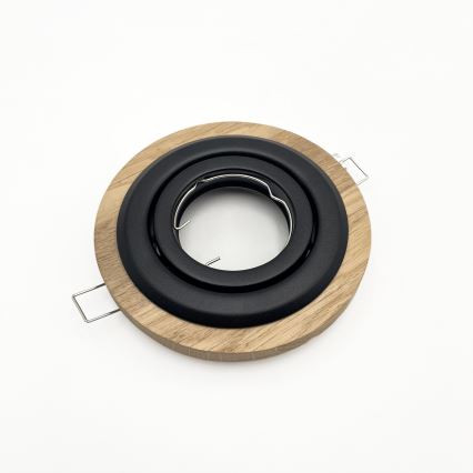 Einbauleuchte TOBBY 1xG9/20W/230V d 11,5 cm Eiche/schwarz