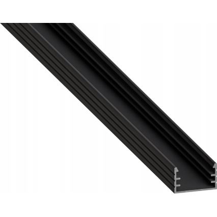 Einbauprofil für LED-Streifen, 1 m, schwarz/weiß