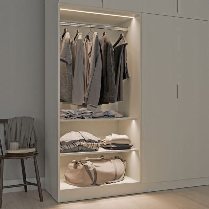 Einbauprofil für LED-Streifen 1 m silber/weiß
