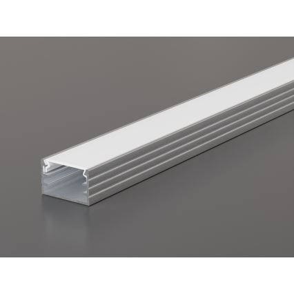 Einbauprofil für LED-Streifen 1 m silber/weiß