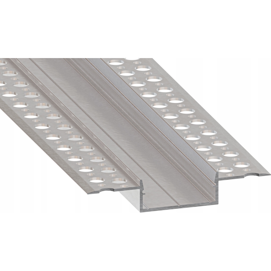 Einbauprofil für LED-Streifen, 1 m, silber/weiß