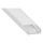 Einbauprofil für LED‑Streifen, 1 m, silber/weiß