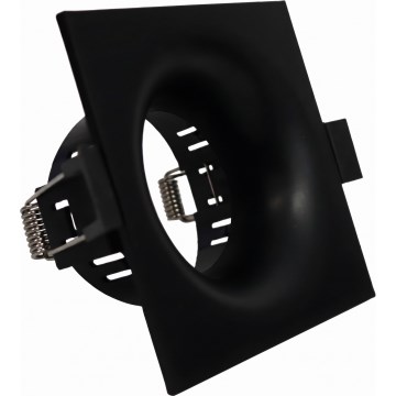 Einbauring für GU10‑Einbaustrahler 8,6x8,6 cm schwarz