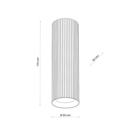 Einbauspot TUNE M 1xGU10/10W/230V 17 cm weiß