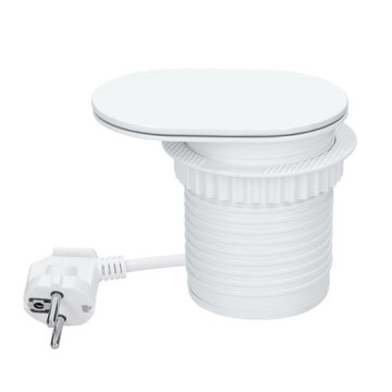 Einbausteckdose 20 W, 1-fach mit USB-A und USB-C, weiß