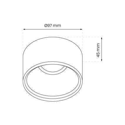 Einbaustrahler BALI 1xGU5,3/MR16/25W/12V oval weiß