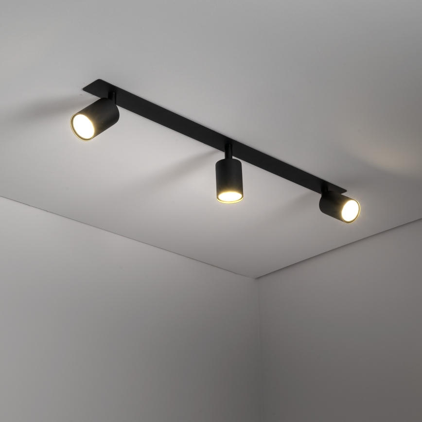 Einbaustrahler NEX 3xGU10/10W/230V schwarz