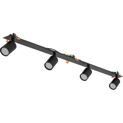 Einbaustrahler NEX 4xGU10/10W/230V schwarz