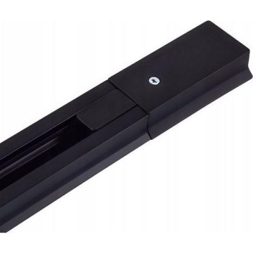 Einphasiges Stromschienensystem 1 m schwarz