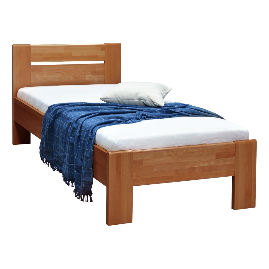 Einzelbett AMBER 90x200 cm Nussbaum