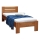 Einzelbett AMBER 90x200 cm Nussbaum