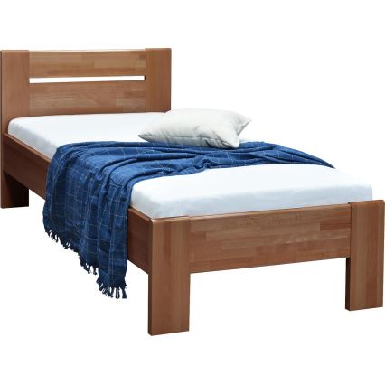 Einzelbett AMBER 90x200 cm, pflaumenfarben