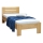 Einzelbett aus Massivholz AMBER 90x200 cm Buche