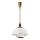 Einziehbarer Kronleuchter RAMONA 1xE27/60W/230V Beige/Dunkelbraun/Kiefer