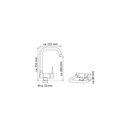 Eisl NI182-0335T - Spültischarmatur FLEXO, glänzender Chrom