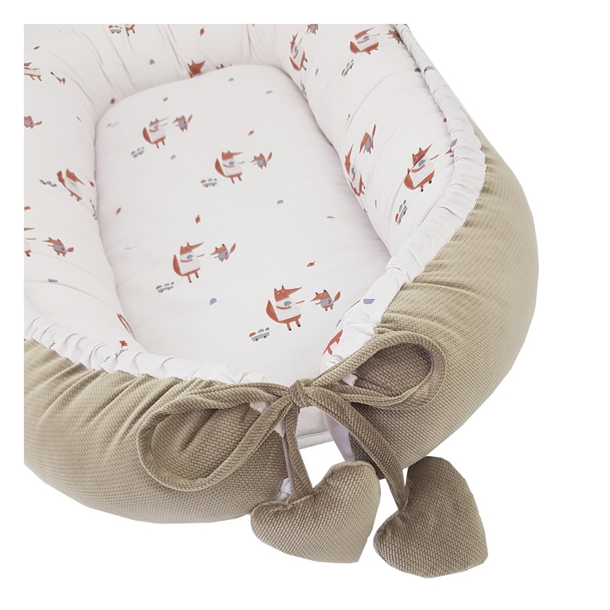 EKO – Babynest aus Baumwolle FOX 90x60 cm