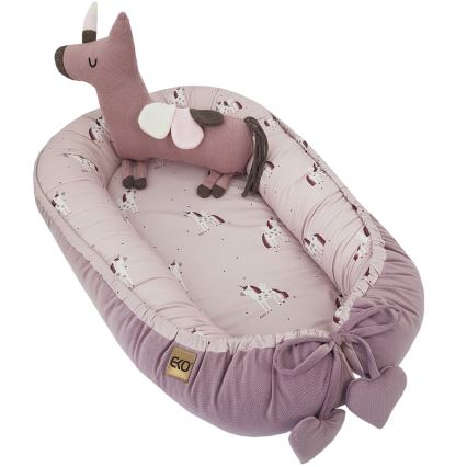 EKO – Baumwoll-Babynest UNICORN 90x60 cm