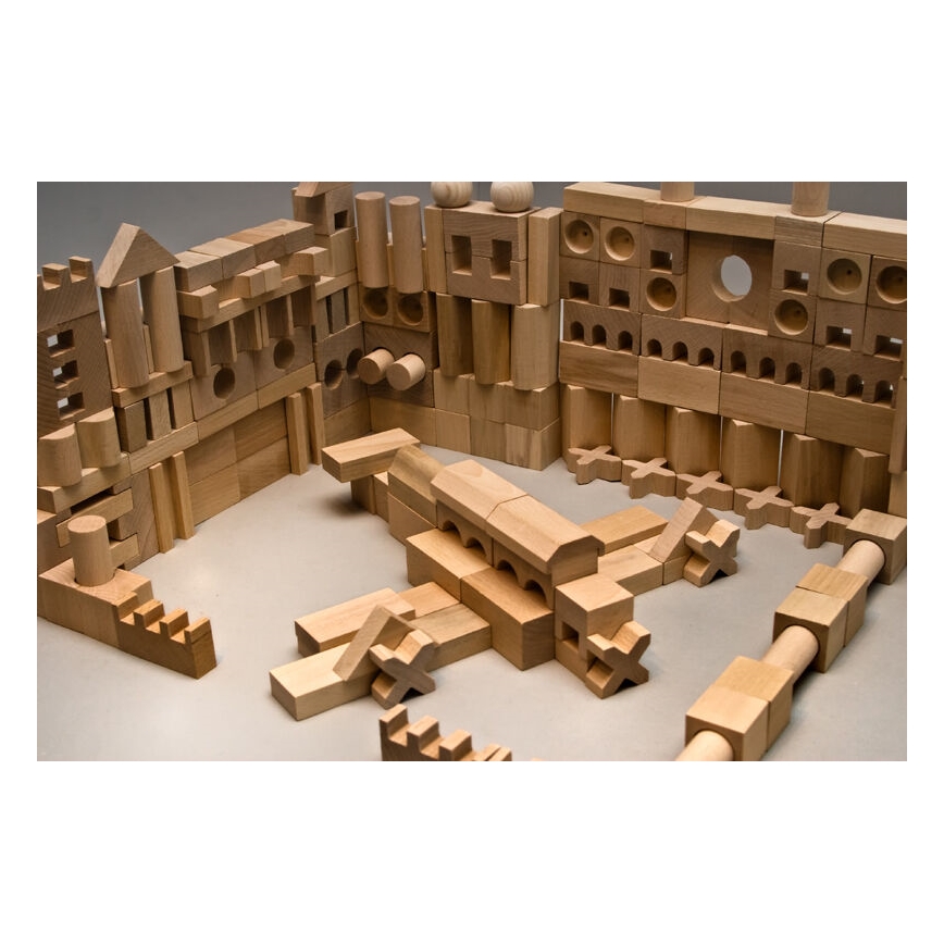 EkoToys - Holzklötze natürlich 220 Stk.