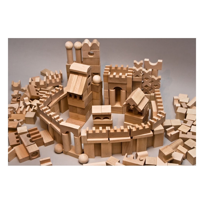 EkoToys - Holzklötze natürlich 220 Stk.
