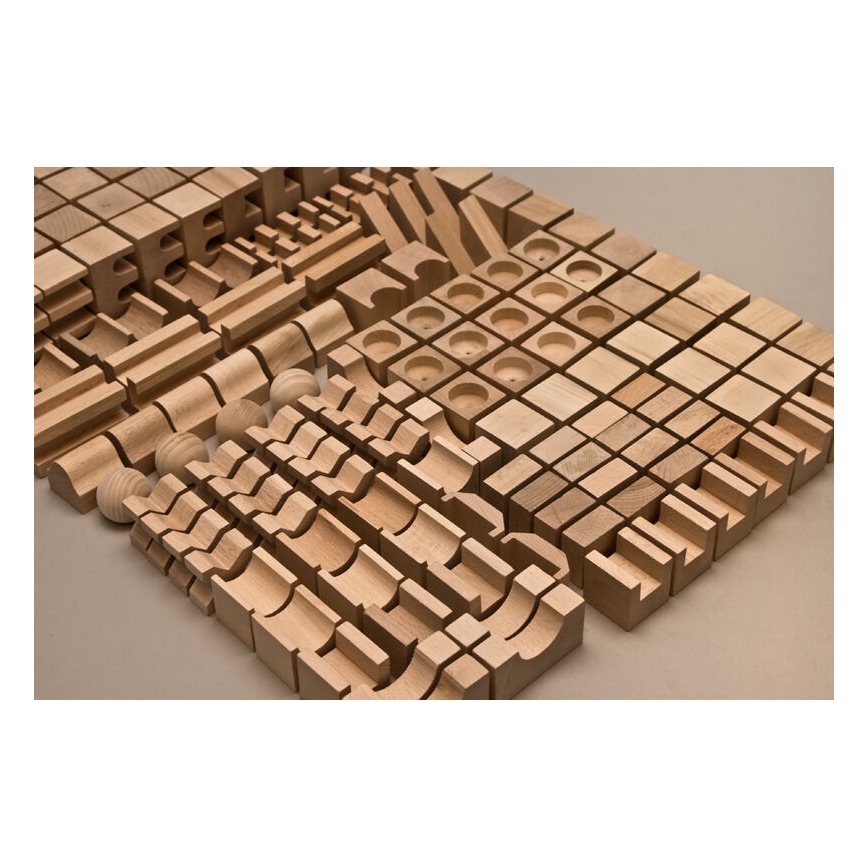 EkoToys - Holzklötze natürlich 220 Stk.