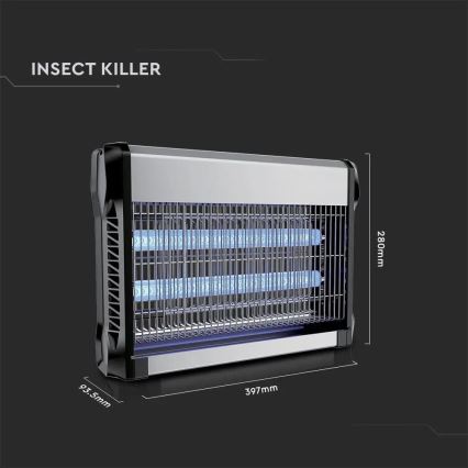 Elektronische Insektenfalle 2x10W/230V 80 m²