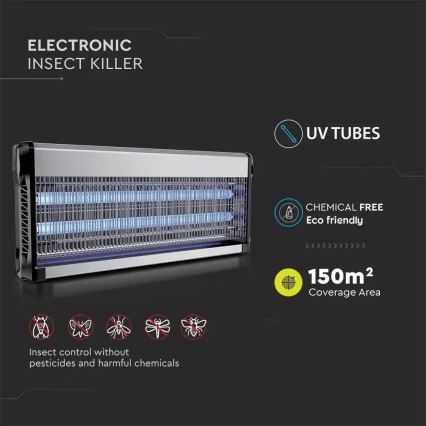 Elektronische Insektenfalle 2x20W/230V 150 m²
