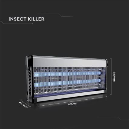 Elektronische Insektenfalle 2x20W/230V 150 m²