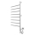 Elektrischer drehbarer Handtuchwärmer VEER 95W/230V 100x44,5 cm Edelstahl/glänzender Chrom