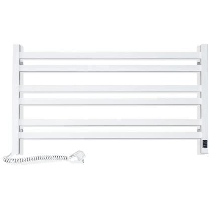Elektrischer Handtuchheizkörper mit Thermostat AVANGARD 181W 50x90 cm weiß, links