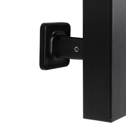 Elektrischer Handtuchheizkörper mit Thermostat FORTIS 155W 80x48 cm schwarz links
