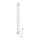 Elektrischer Handtuchheizkörper mit Thermostat SILOUETTE 70W 120x9 cm weiß, rechtsseitig