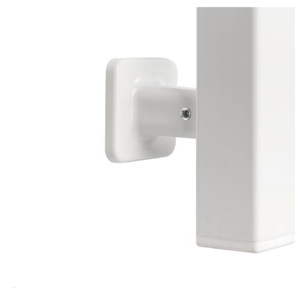 Elektrischer Handtuchheizkörper mit Thermostat SILOUETTE 70W 120x9 cm weiß, rechtsseitig