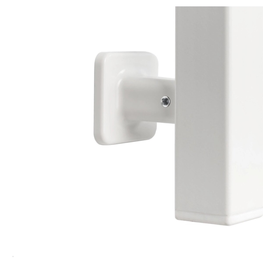 Elektrischer Handtuchheizkörper mit Thermostat SILOUETTE 70W 120x9 cm weiß, rechtsseitig